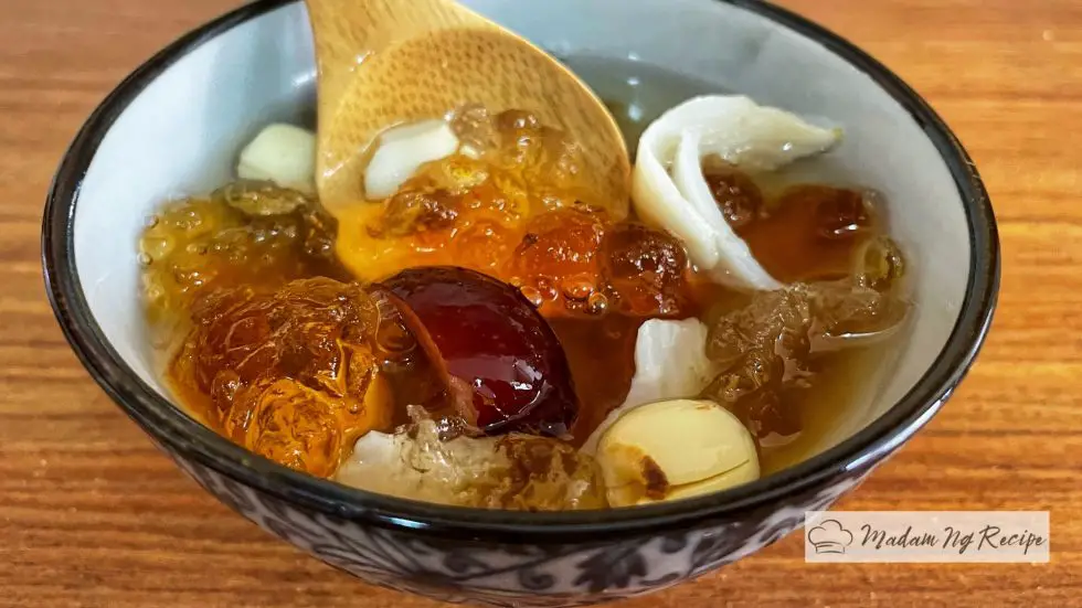 Peach Gum Dessert Sweet Soup Madam Ng Recipe