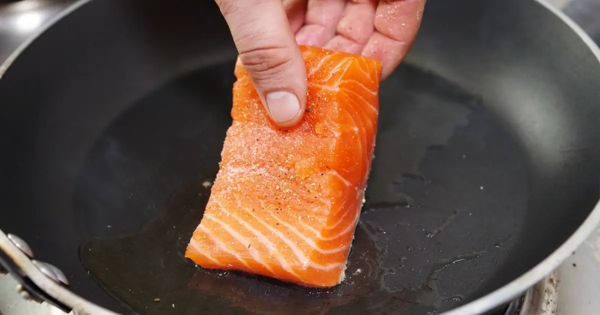 do you cook salmon skin side up or down in the oven